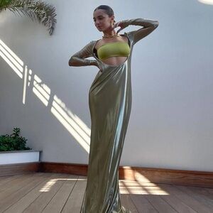 Metallic Gold Baobab Marte Dress